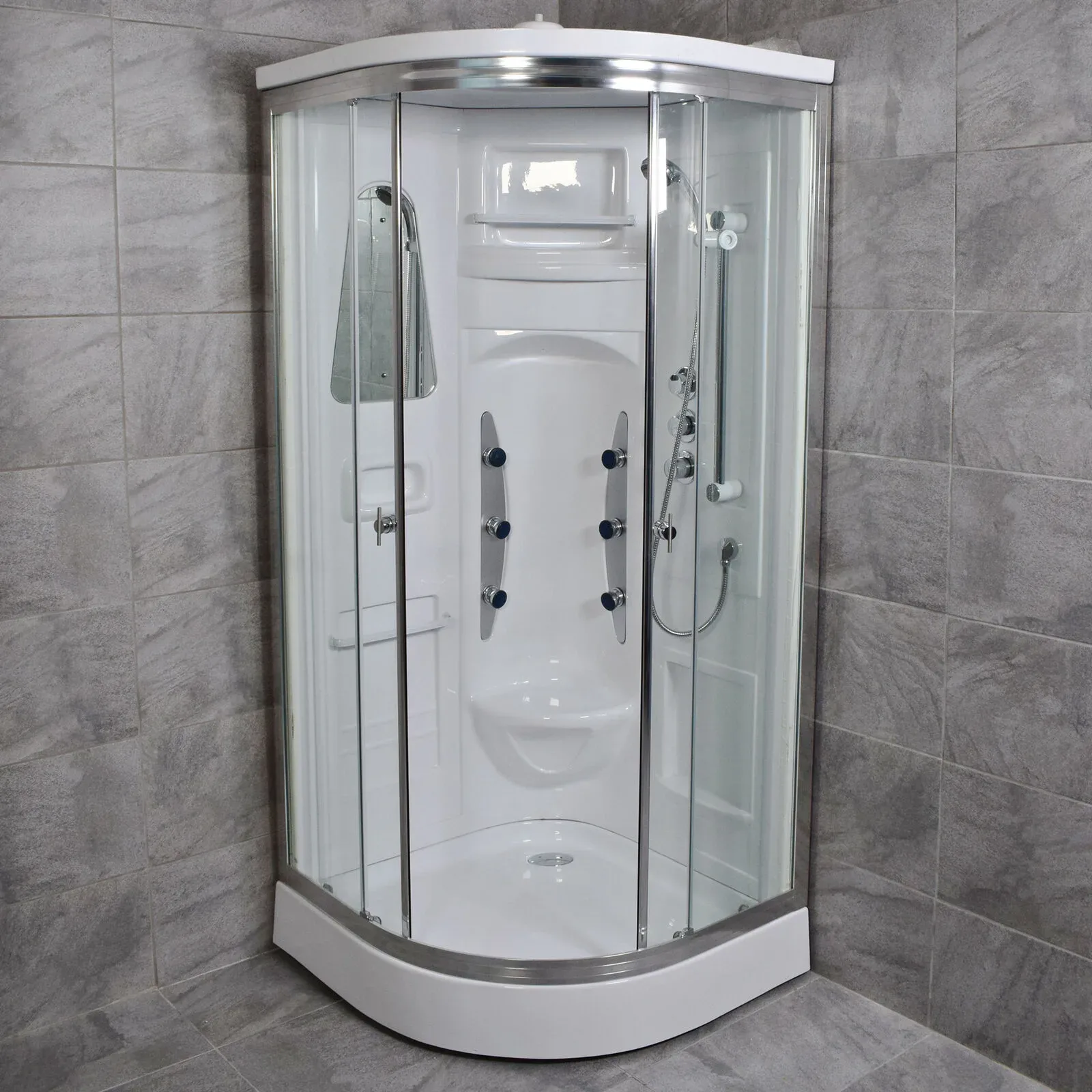 Shower Enclosure Cubicle Cabin Cubicle With Body Jets / Non Steam No Electrics 3 Shower Enclosure Cubicle Cabin Cubicle With Body Jets / Non Steam No Electrics