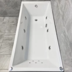Sloane 1700 X 750mm Whirlpool Acrylic White Spa Bath – 6 Jet Or 11 Jet 9 Sloane 1700 X 750mm Whirlpool Acrylic White Spa Bath – 6 Jet Or 11 Jet -Comparethebathroom Shop Sloane Slim 1700 750 ETH Whirlpool Bath End 1 jpg webp