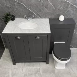 Comparethebathroom Shop -Comparethebathroom Shop Soulbury Dark Grey Vanity Set Front High KIT974 copy jpg webp