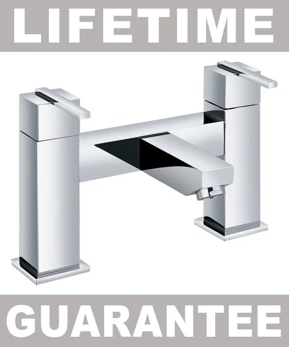 Square Bath Filler Tap Dual Lever Lifetime Guarantee 6 Square Bath Filler Tap Dual Lever Lifetime Guarantee - Image 4