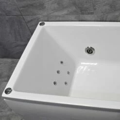Sadie Slim Rim Square Whirlpool Spa Bath – 1500mm Or 1700mm – 6 Or 11 Jets 11 Sadie Slim Rim Square Whirlpool Spa Bath – 1500mm Or 1700mm – 6 Or 11 Jets -Comparethebathroom Shop Square Slim Jacuzzi Bath 11H 5Jets