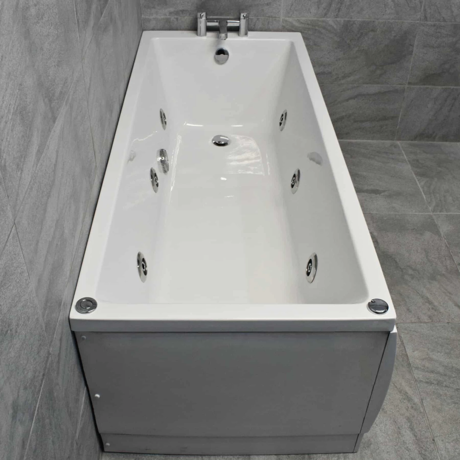 Sadie Slim Rim Square Whirlpool Spa Bath – 1500mm Or 1700mm – 6 Or 11 Jets 9 Sadie Slim Rim Square Whirlpool Spa Bath – 1500mm Or 1700mm – 6 Or 11 Jets - Image 7