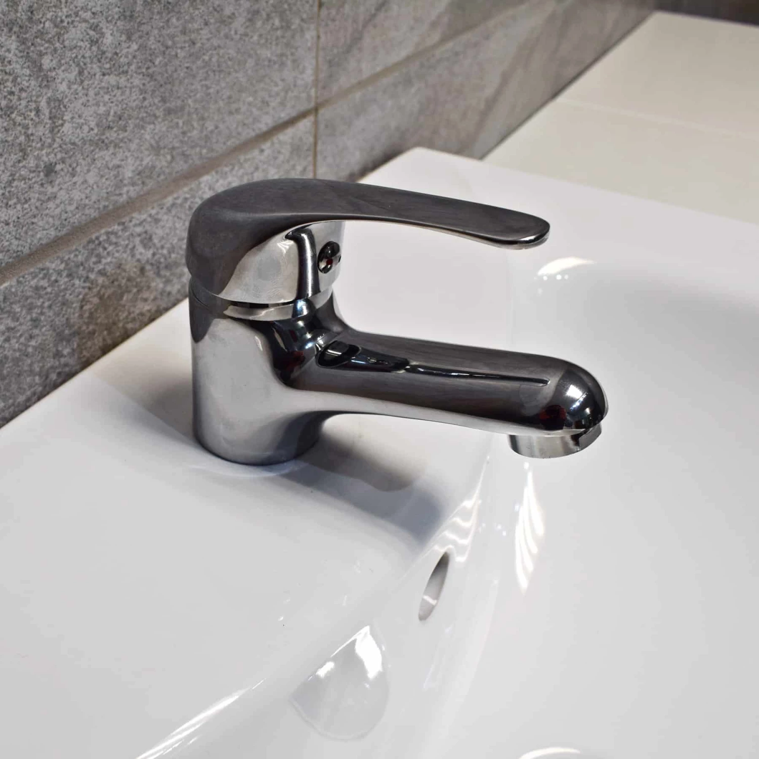 Grey Ash Finish Vanity Basin Sink Unit 550mm Bathroom Storage Cupboard 2 Door 6 Grey Ash Finish Vanity Basin Sink Unit 550mm Bathroom Storage Cupboard 2 Door - Image 4