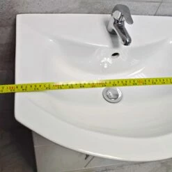 1350mm Vanity Set Bathroom Furniture Suite Sink Storage Drawerline White 22 1350mm Vanity Set Bathroom Furniture Suite Sink Storage Drawerline White -Comparethebathroom Shop St Moritz 1350 CF2 Width Total