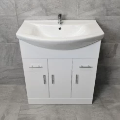 Designer Bathroom Vanity Basin Sink Unit Storage – White – Various Sizes 26 Designer Bathroom Vanity Basin Sink Unit Storage – White – Various Sizes -Comparethebathroom Shop St Moritz 750 V05 Front jpg webp