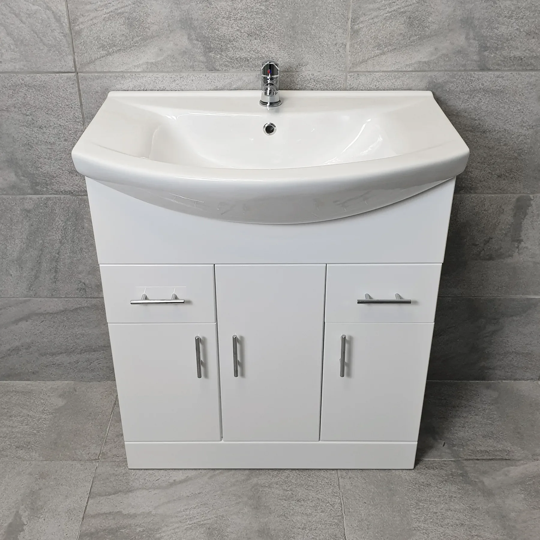 Designer Bathroom Vanity Basin Sink Unit Storage – White – Various Sizes 14 Designer Bathroom Vanity Basin Sink Unit Storage – White – Various Sizes - Image 12