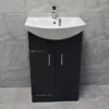 Anthracite Finish Vanity Ceramic Basin Sink Unit 550mm Bathroom Storage 1 Anthracite Finish Vanity Ceramic Basin Sink Unit 550mm Bathroom Storage -Comparethebathroom Shop St Moritz Anthracite Front Tegan jpg webp