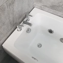 Charlotte Whirlpool Bath White 550 Vanity Bath Suite With Taps -Comparethebathroom Shop St Moritz Bath Charlie Suite Taps