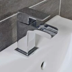 Georgina Cloakroom Basin Mono Mixer Waterfall Sink Tap + Click Waste