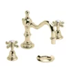 Heritage Hartlebury 3 Tap Hole Basin Mixer Tap With Swivel Spout Mixer Gold 2 Heritage Hartlebury 3 Tap Hole Basin Mixer Tap With Swivel Spout Mixer Gold -Comparethebathroom Shop THRG09 Cutout