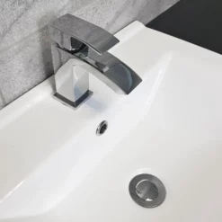 Tess Anthracite 1050mm / 1150mm Bathroom Vanity Basin Set + Square Style Toilet -Comparethebathroom Shop Tess 1050 Anthracite GinaSQ Tap jpg webp