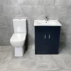 Tess Anthracite Square Vanity Unit Ceramic Basin & Meghana Comfort Height Toilet 1 Tess Anthracite Square Vanity Unit Ceramic Basin & Meghana Comfort Height Toilet -Comparethebathroom Shop Tess 650 Anthracite Meghana Toilet Set Front jpg webp