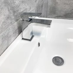 Tess White Square Vanity Unit Ceramic Basin & Bliss Square Toilet Set 11 Tess White Square Vanity Unit Ceramic Basin & Bliss Square Toilet Set -Comparethebathroom Shop Tess 650 White BlissCC Tap jpg webp