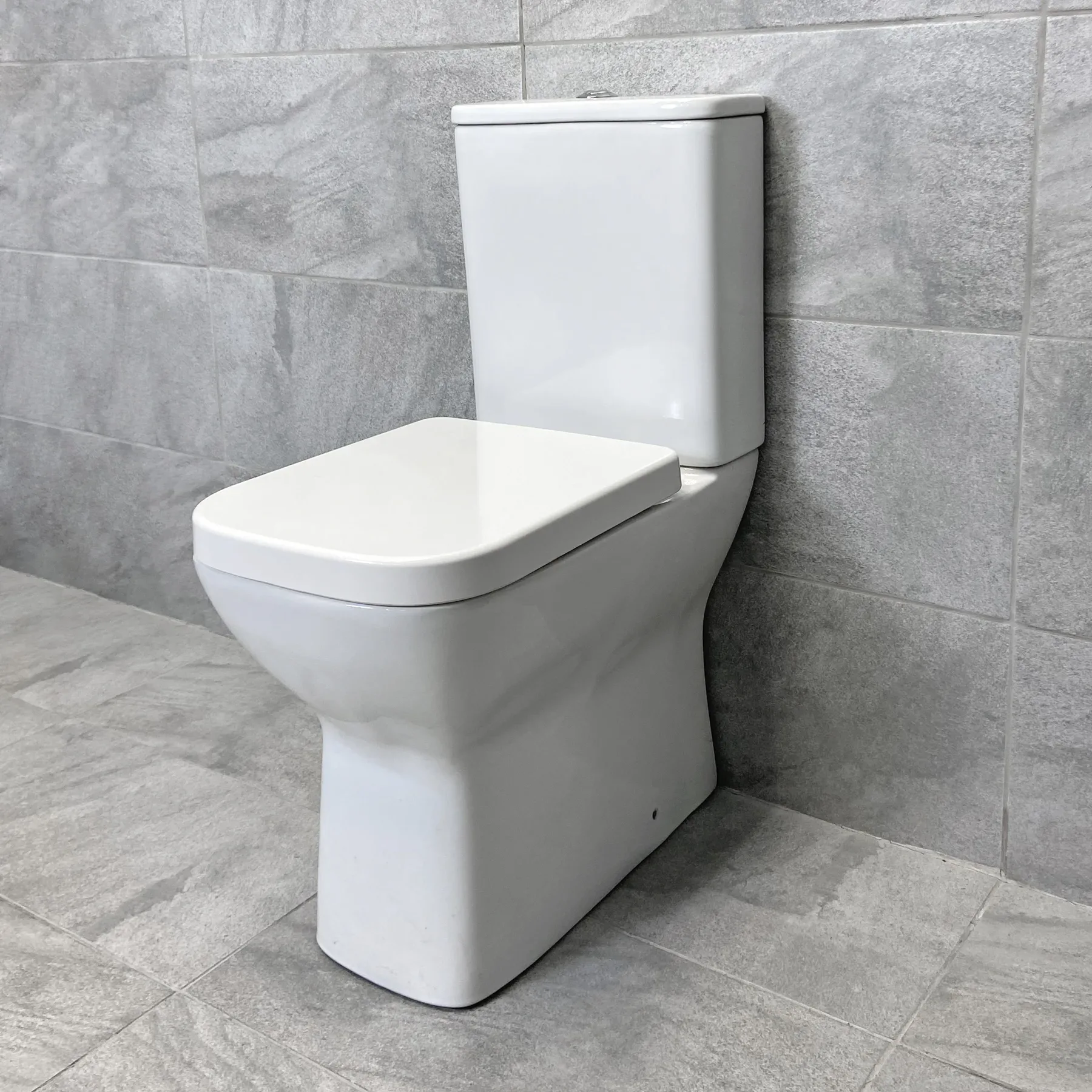Tess White Square Vanity Unit Ceramic Basin & Meghana Comfort Height Toilet 9 Tess White Square Vanity Unit Ceramic Basin & Meghana Comfort Height Toilet - Image 7