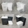 Hydros Tess Luxury 1050mm Bathroom Vanity Set Sink Basin + Square Style Toilet -Comparethebathroom Shop Tess Troya 1050 Sets jpg webp
