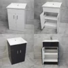 Tess 550mm Square Basin Sink Vanity Unit White Or Anthracite Grey 1 Tess 550mm Square Basin Sink Vanity Unit White Or Anthracite Grey -Comparethebathroom Shop Tess Vanity x4 1 jpg 1