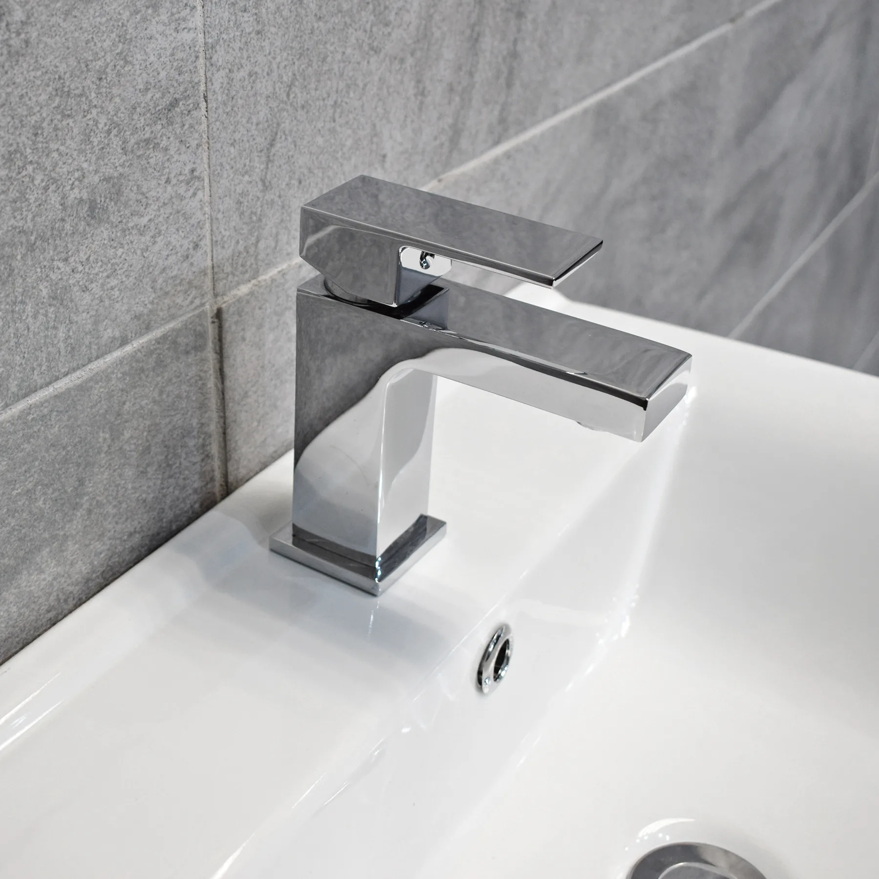 Tessa 650mm Square Basin Sink Vanity Unit White Or Anthracite Grey 10 Tessa 650mm Square Basin Sink Vanity Unit White Or Anthracite Grey - Image 8