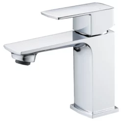 Freya Square Style Tap Sets Range – Basin Tap – Bath Tap – Bath Shower Mixer -Comparethebathroom Shop UKB 9052MW Design F Basin Mixer
