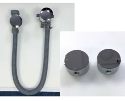 Pressfill Overflow Bath Filler & Waste With Thermostatic Deck Mounted Valve