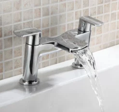 Queta Waterfall Style Bath Filler Bathroom Tap