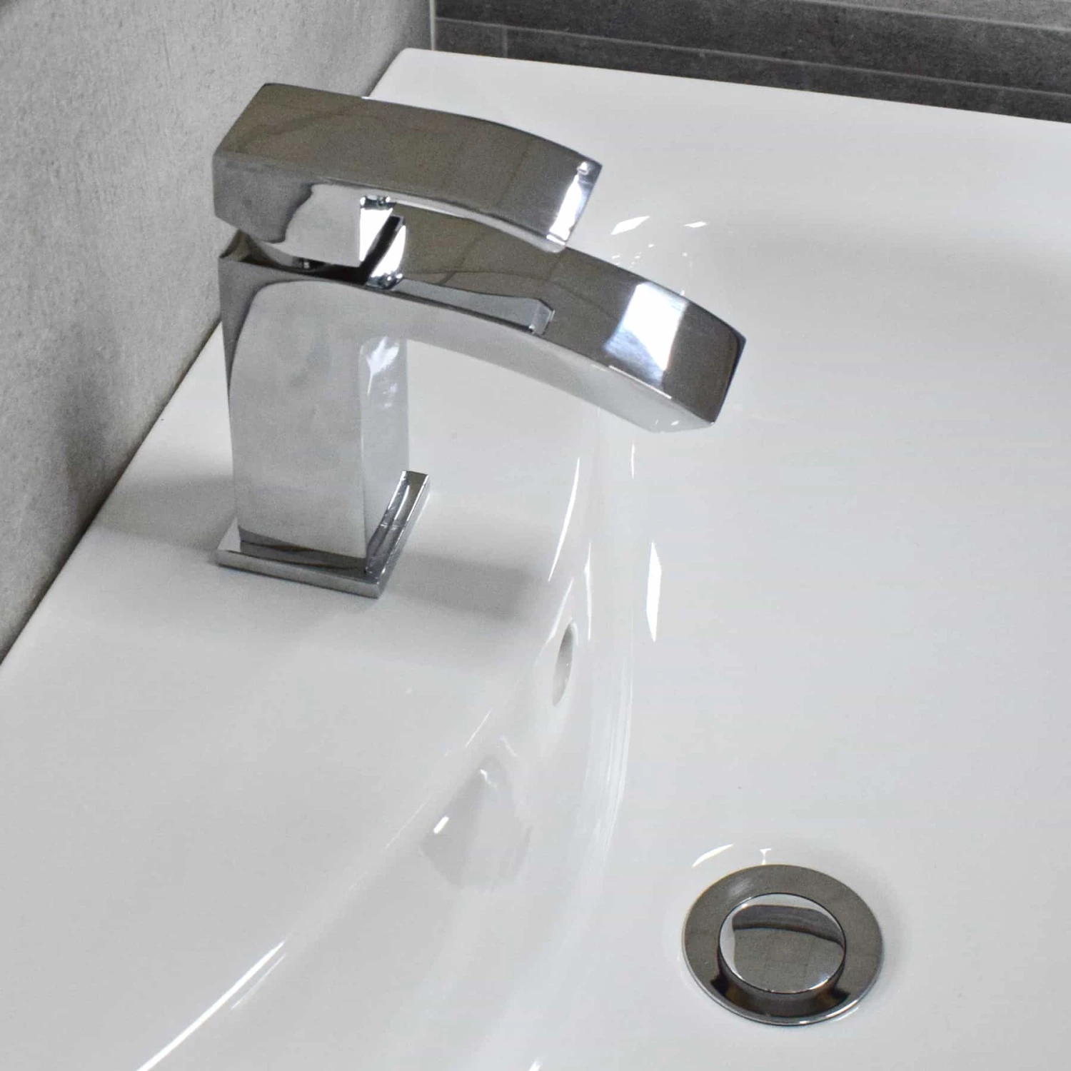 Rak Series 600 Toilet + 550mm Walnut Bathroom Basin Sink Unit Set Cloakroom 5 Rak Series 600 Toilet + 550mm Walnut Bathroom Basin Sink Unit Set Cloakroom - Image 3