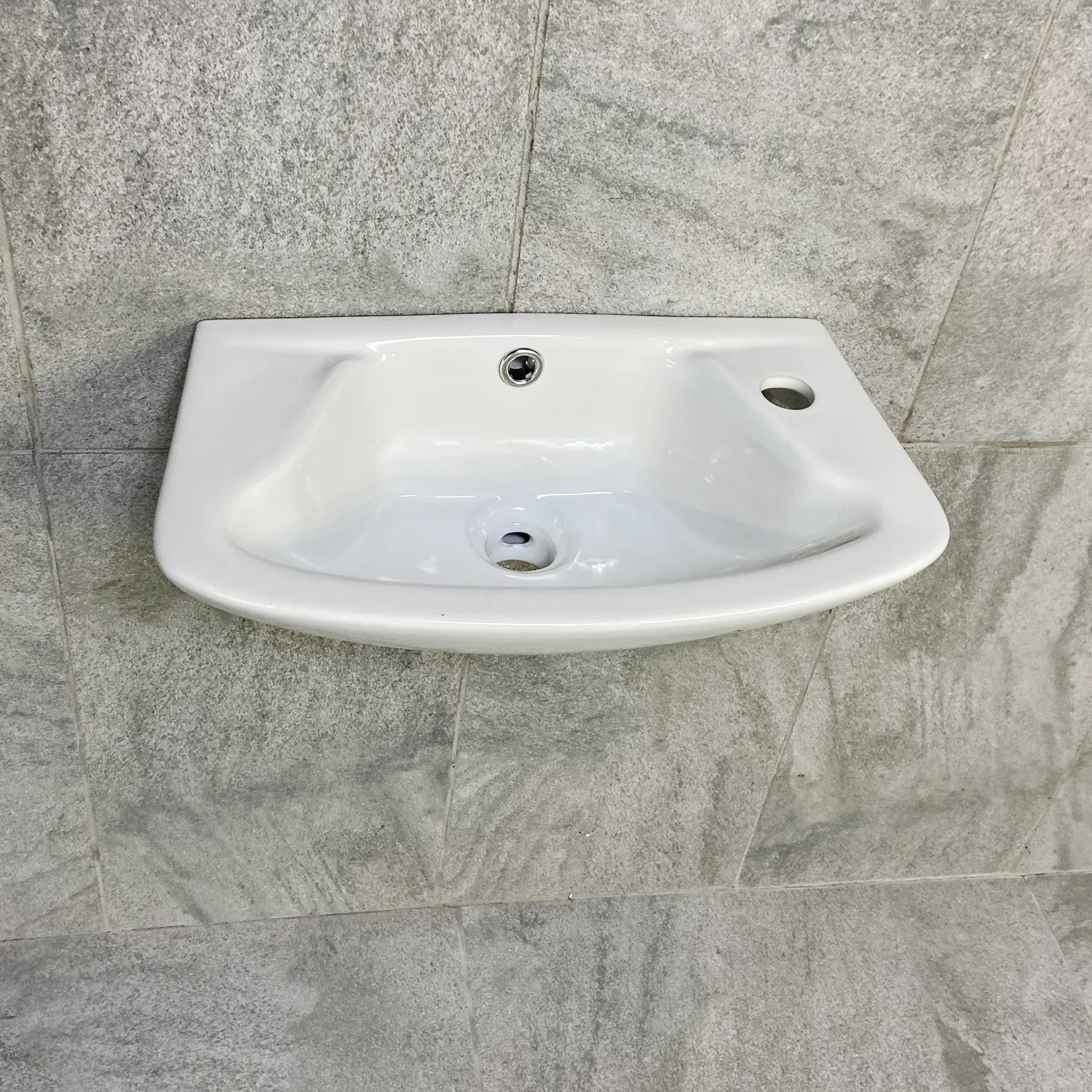 Windermere Wall Mounted Basin Cloakroom Sink 43cm 1 Tap Hole 5 Windermere Wall Mounted Basin Cloakroom Sink 43cm 1 Tap Hole - Image 3