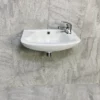 Windermere Wall Mounted Basin Cloakroom Sink 43cm 1 Tap Hole -Comparethebathroom Shop Windemere Stafford Basin Front jpg webp
