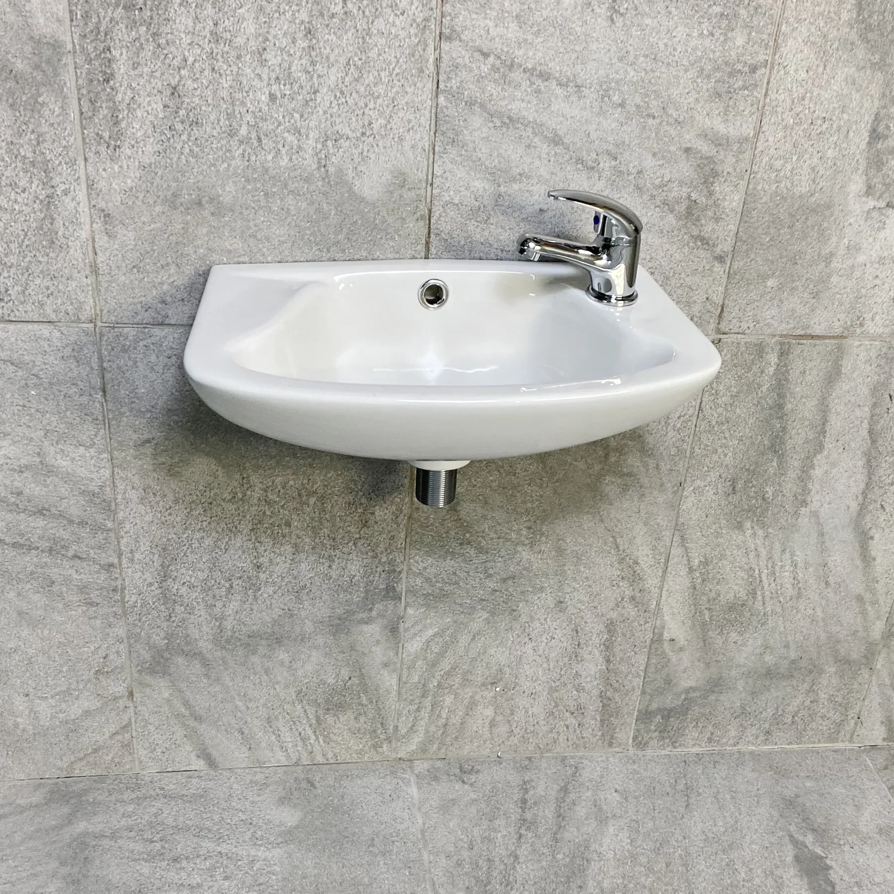 Windermere Wall Mounted Basin Cloakroom Sink 43cm 1 Tap Hole 3 Windermere Wall Mounted Basin Cloakroom Sink 43cm 1 Tap Hole
