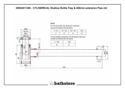 Cylindrical Shallow Bottle Trap For Wall Hung Bathroom Basins – Ex-Bathstore 11 Cylindrical Shallow Bottle Trap For Wall Hung Bathroom Basins – Ex-Bathstore -Comparethebathroom Shop bathstore bottle trap details jpg webp