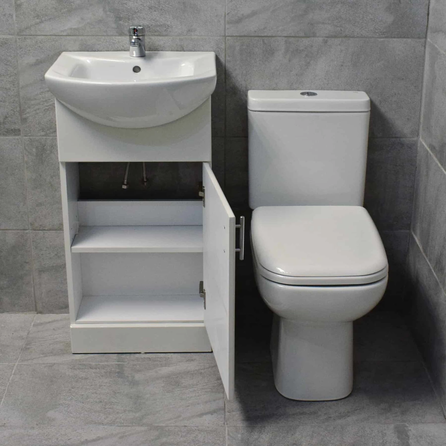 Rak Origin Compact Toilet + Vanity Basin Sink Unit Cloakroom Set Ensuite 4 Rak Origin Compact Toilet + Vanity Basin Sink Unit Cloakroom Set Ensuite - Image 2