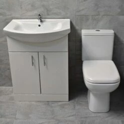 Rak Origin Compact Toilet + Vanity Basin Sink Unit Cloakroom Set Ensuite 13 Rak Origin Compact Toilet + Vanity Basin Sink Unit Cloakroom Set Ensuite -Comparethebathroom Shop kit710 RAK Origin St Moritz 550 650 front