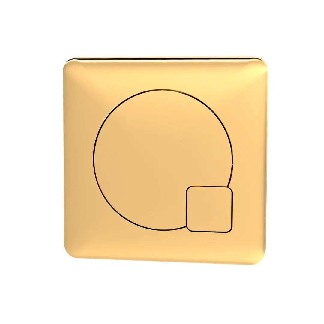 Hudson Reed Contemporary Brushed Brass Dual Flush Plate Toilet Push Button 3 Hudson Reed Contemporary Brushed Brass Dual Flush Plate Toilet Push Button