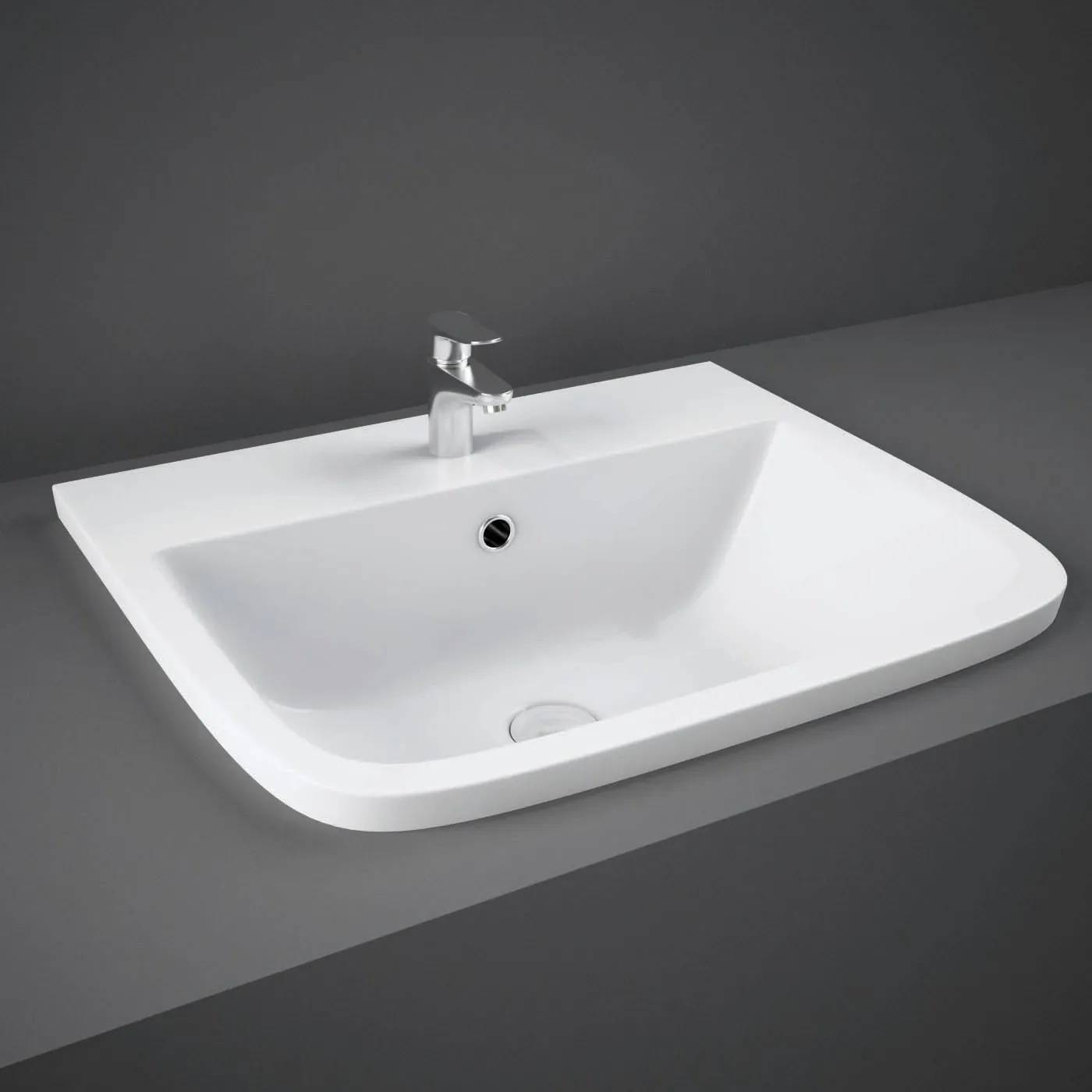 Rak Series 600 Inset Vanity Basin – 1 Tap Hole 3 Rak Series 600 Inset Vanity Basin – 1 Tap Hole