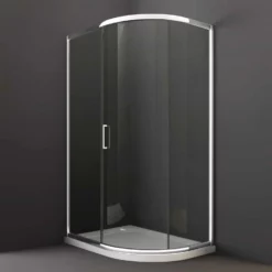 Merlyn 8 Series 1 Door Offset Quadrant Shower Cubicle With Tray Option