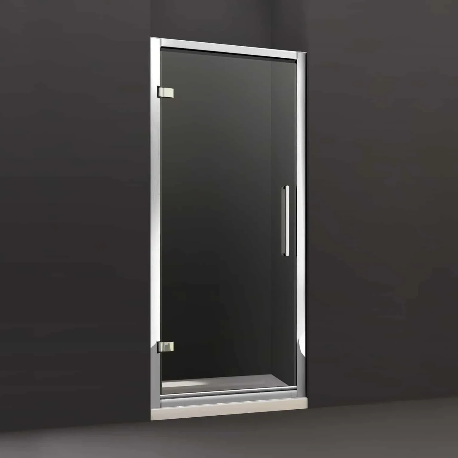 Merlyn 8 Series Hinged Shower Door With Tray Option 3 Merlyn 8 Series Hinged Shower Door With Tray Option