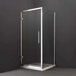 Merlyn 8 Series Hinged Shower Door With Tray Option 7 Merlyn 8 Series Hinged Shower Door With Tray Option -Comparethebathroom Shop series 8 hinge dr sidePanel web jpg webp